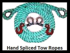 hand spliced tow ropes